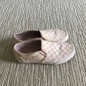 Pink and White Vans